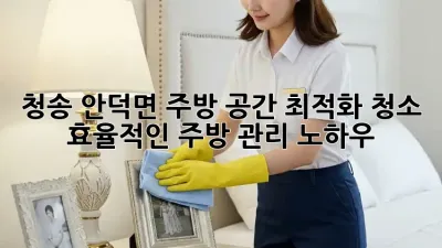 청송 안덕면 주방 공간 최적화 청소: 효율적인 주방 관리 노하우