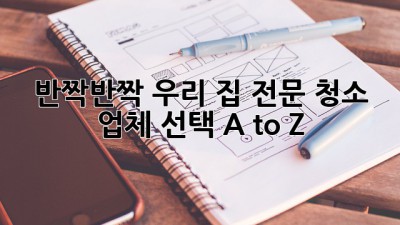 ✨ 반짝반짝 우리 집! 전문 청소 업체 선택 A to Z ✨